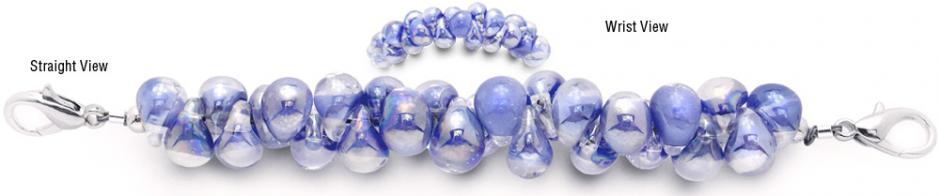 Beaded Medical Bracelet Medical Bracelet Hues of a Glacier 2042