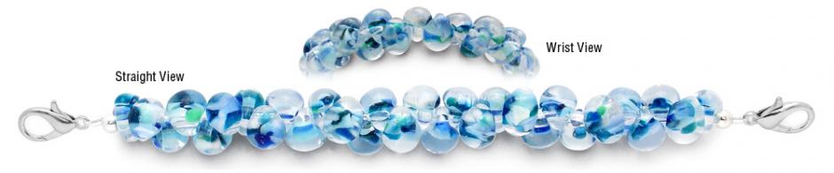 Beaded Medical Bracelet Designer Bead Medical Bracelets Blue Rapids 2049