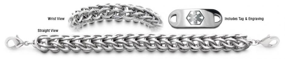 Stainless Medical Bracelet Set Designer Stainless Medical Bracelet Set Anelli di Acciaio 22004