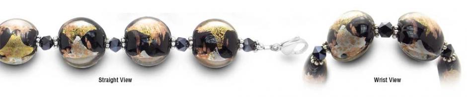 Beaded Medical Bracelet Designer Bead Medical Bracelets Shimmering Lava 2206
