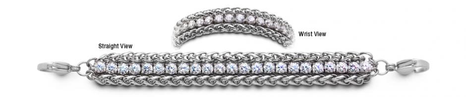 Diamonds Medical Tennis Bracelet Designer Stainless Medical Tennis Bracelet Pizzo d’Andolla 2259