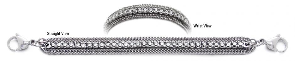 Diamond Medical Bracelet Designer Diamond Medical Tennis Bracelets Cima de Piazzi 2263