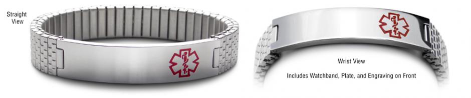 Watchband Medical Bracelet Designer Stainless Medical Bracelet Set Watchband 22082