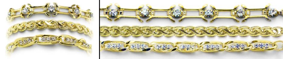 Designer Gold Medical Bracelet Set Golderado 2029