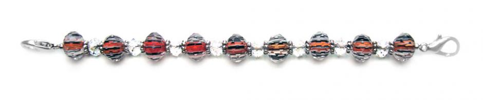 Beaded Medical Bracelet Beaded Medical Bracelets Shimmy Red, White and Blue 0259