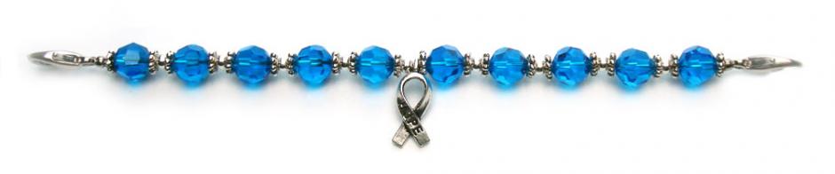 Beaded Medical Bracelet Designer Bead Medical Bracelets Hope in Blue 0308