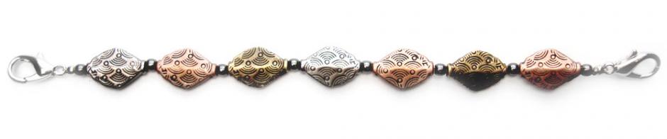 Beade Medical Bracelet Designer Bead Medical Bracelets Diamond Troika 0361