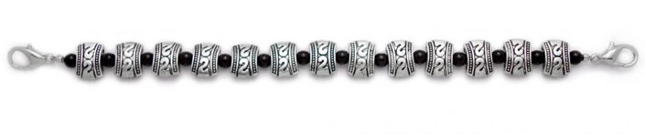 Beaded Medical Bracelet Designer Bead Medical Bracelets Silver Metalica 0800