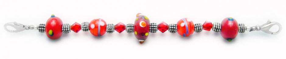 Beaded Medical Bracelet Designer Bead Medical Bracelets Red Zone 0864