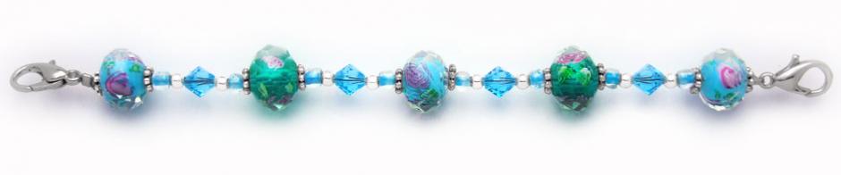 Beaded Medical Bracelet Designer Bead Medical Bracelets Fiore Delicato 0867