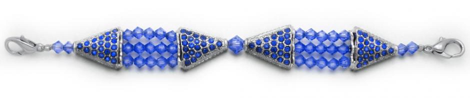 Beaded Medical Bracelet Designer Bead Medical Bracelets Study in Blue 0927