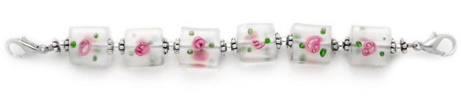 Beaded Medical Bracelet Designer Bead Medical Bracelets Lalique en Rose 1123