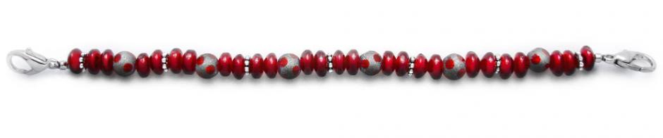 Beaded Medical Bracelet Designer Bead Medical Bracelets Ruby-Duby 1280