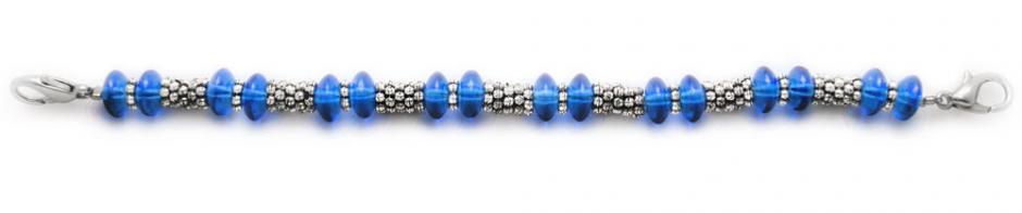 Beaded Medical Bracelet Designer Bead Medical Bracelets Blue Blast 1294