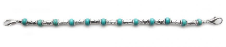Beaded Medical Bracelet Beaded Medical Bracelets Southwest Barrels Aqua 1513