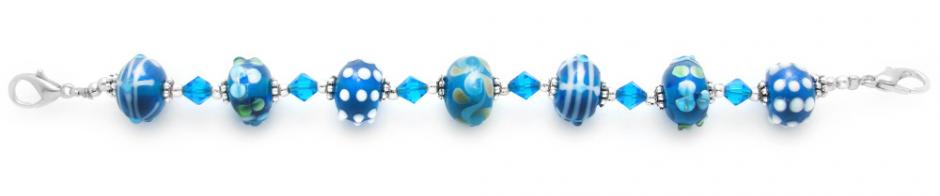 Beaded Medical Bracelet Designer Bead Medical Bracelets Aqua Bonanza 1574