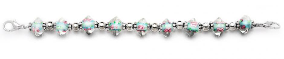 Beaded Medical Bracelet Designer Bead Medical Bracelets Crystal Aquazz 1645