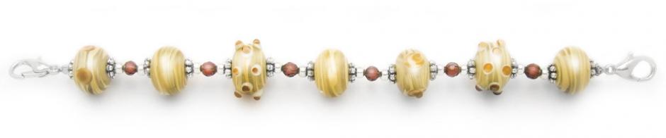 Beaded Medical Bracelet Designer Bead Medical Bracelets Tropical Beige Breeze 1684