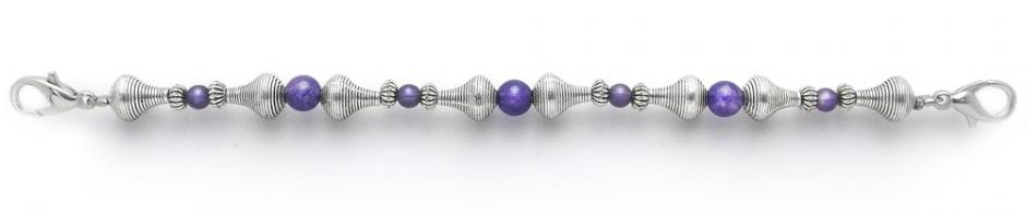 Beaded Medical Bracelet Designer Bead Medical Bracelets Purple Phase 1942