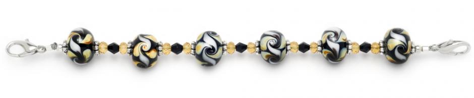Beaded Medical Bracelet Designer Bead Medical Bracelets Autumn Swirl I 9000