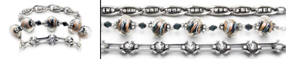 Medical ID Bracelet Set Designer Medical Bracelet Set - Sizzle l 1930