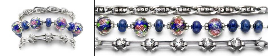Medical ID Bracelet Set Designer Medical ID Bracelet Set Blue Meadow 1908