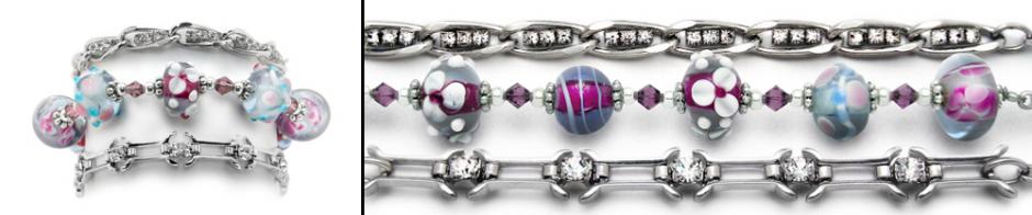 Medical ID Bracelet Set Designer Medical Bracelet Set Fascination 0868-S